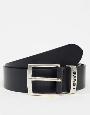 Levi's Levis New Ashland Leather Belt Black In Black