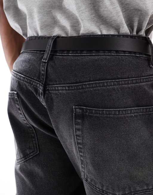 Levi's - New - Cintura in pelle slim nera, 3 di 3