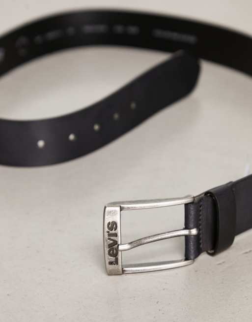 Levi's - New Duncan - Leren riem in zwart, 3 van 4