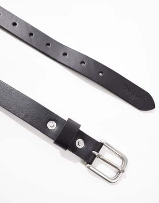 Levi's New Narrow Leather Belt In Black