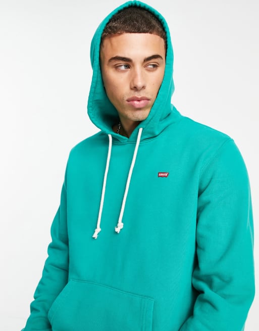 Levi's new original batwing logo hoodie in alhambra green | ASOS