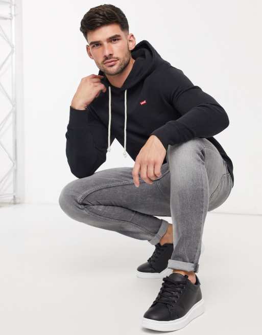 Levis batwing hoodie online grey