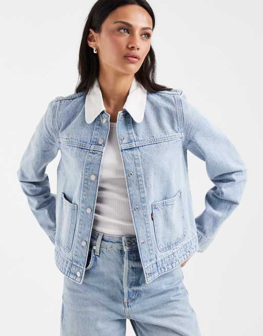 Levi's – Niebieska kurtka trucker w stylu utility, 3 z 4