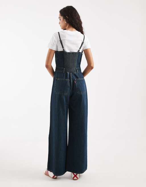Levi's – Niebieski kombinezon z ozdobnymi szwami, 4 z 4