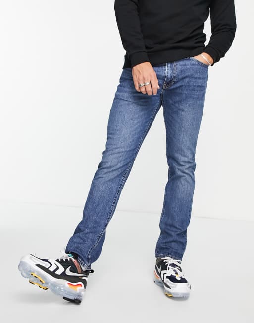 Levi's – Niebieskie dopasowane jeansy 511