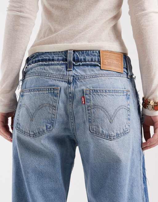 Levi's – Niebieskie jeansy o luźnym kroju z niskim stanem , 4 z 5