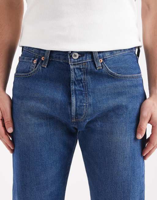 Levi's – Niebieskie jeansy o prostym kroju 501 Original, 5 z 5