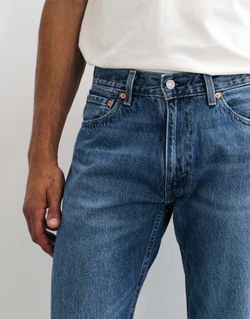 Levi's – Niebieskie luźne jeansy 555 o prostym kroju , 2 z 5