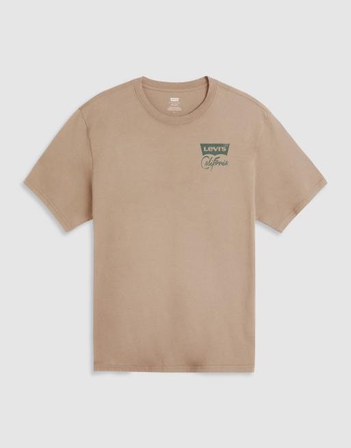 Levi's no days off back print relaxed fit t-shirt in brown, 2 of 2