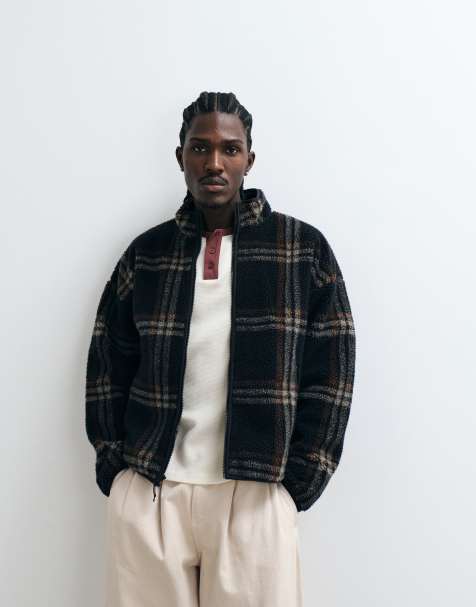 Levi's nolan sherpa jacket in plaid - view 1