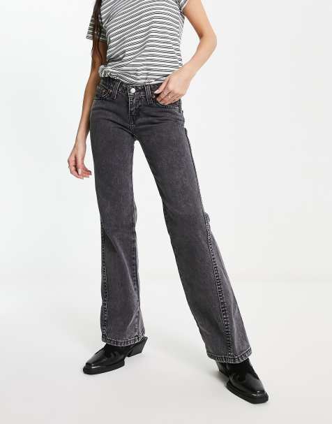 Levi's noughities boot cut jeans in washed black - view 1