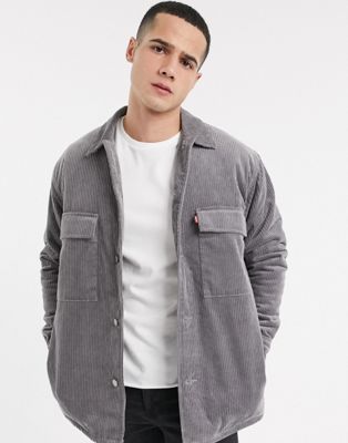 levi's grey corduroy jacket