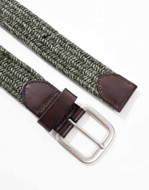 Levi's – Oliwkowozielony parciany elastyczny pasek, 2 z 3