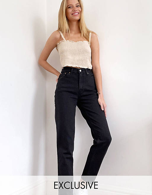 Levi's online exclusive mom jeans in black