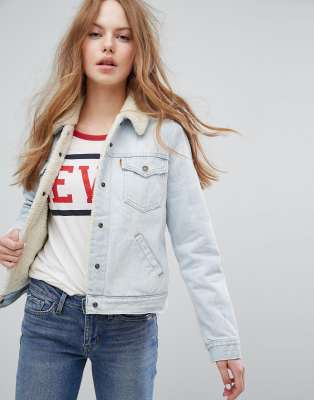 levis borg denim jacket