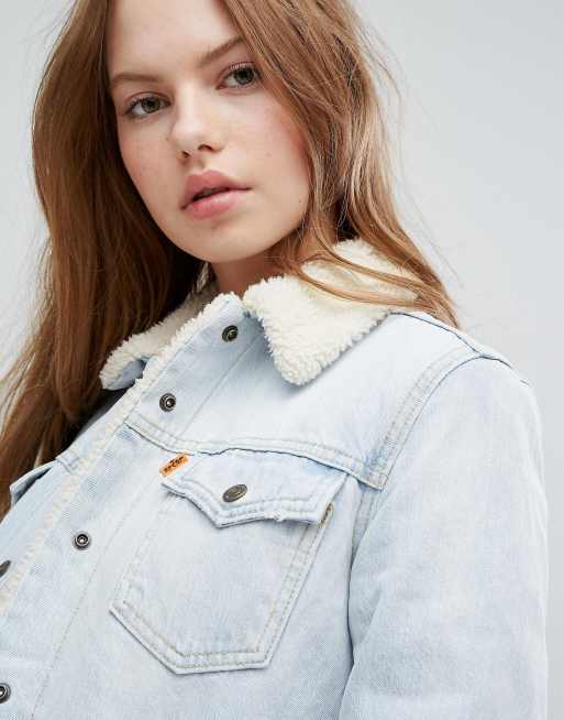 Levi's Orange Tab Sherpa Denim Jacket | ASOS