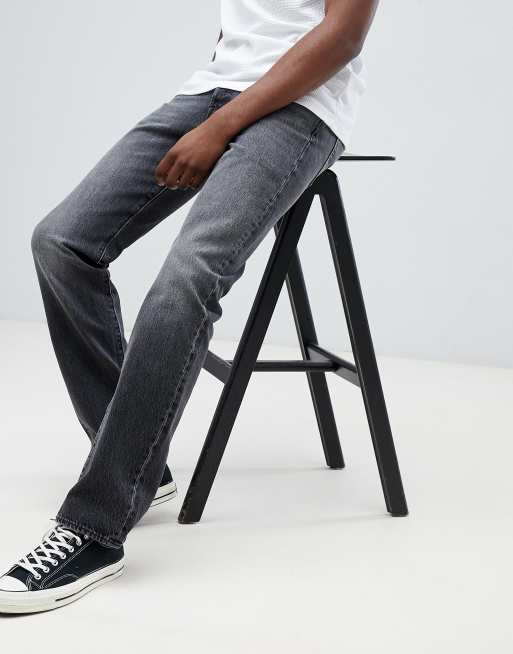 Levi s Original 501 straight leg standard rise jeans in milk warp