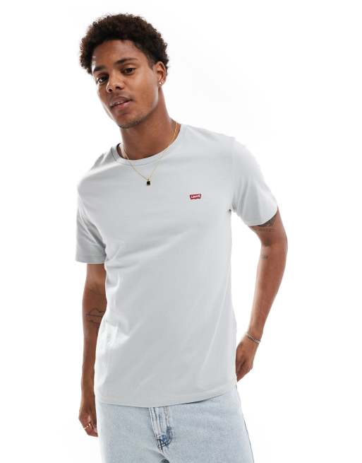 Levi s original batwing logo t shirt in grey ASOS