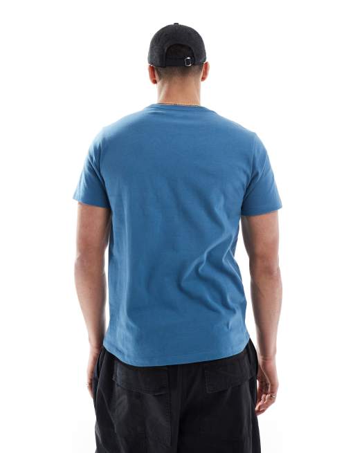 Levi's Original batwing logo t-shirt in mid blue, 2 of 4