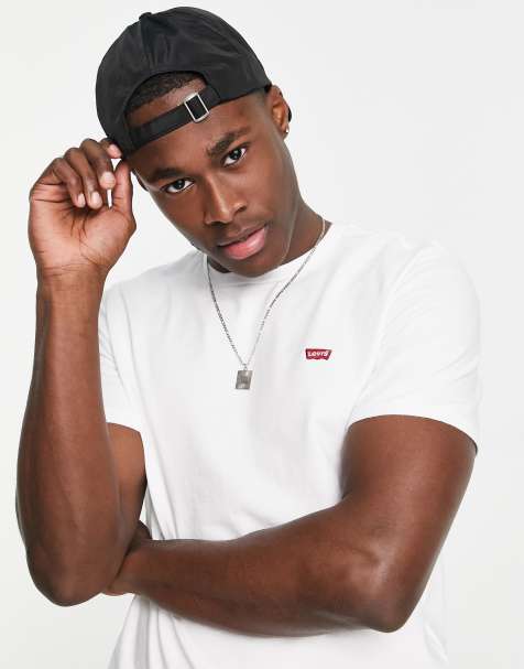 Levi's original batwing logo t-shirt in white - view 1