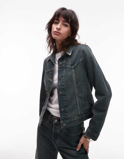 Levi's Original – Blå truckerjacka i denim med kantdetaljer i cowboystil - view 1