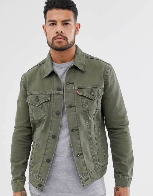 Olive canvas clearance jacket