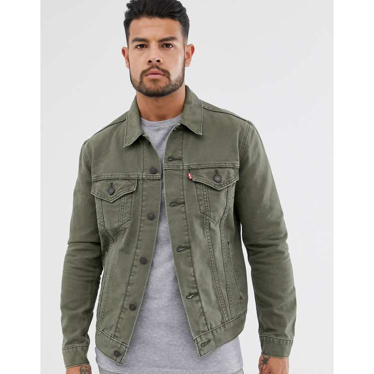 Olive store levis jacket