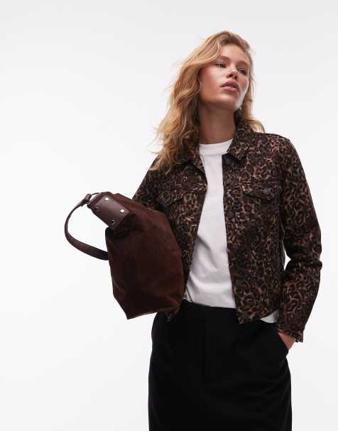 Levi's original denim trucker jacket in leopard - view 1