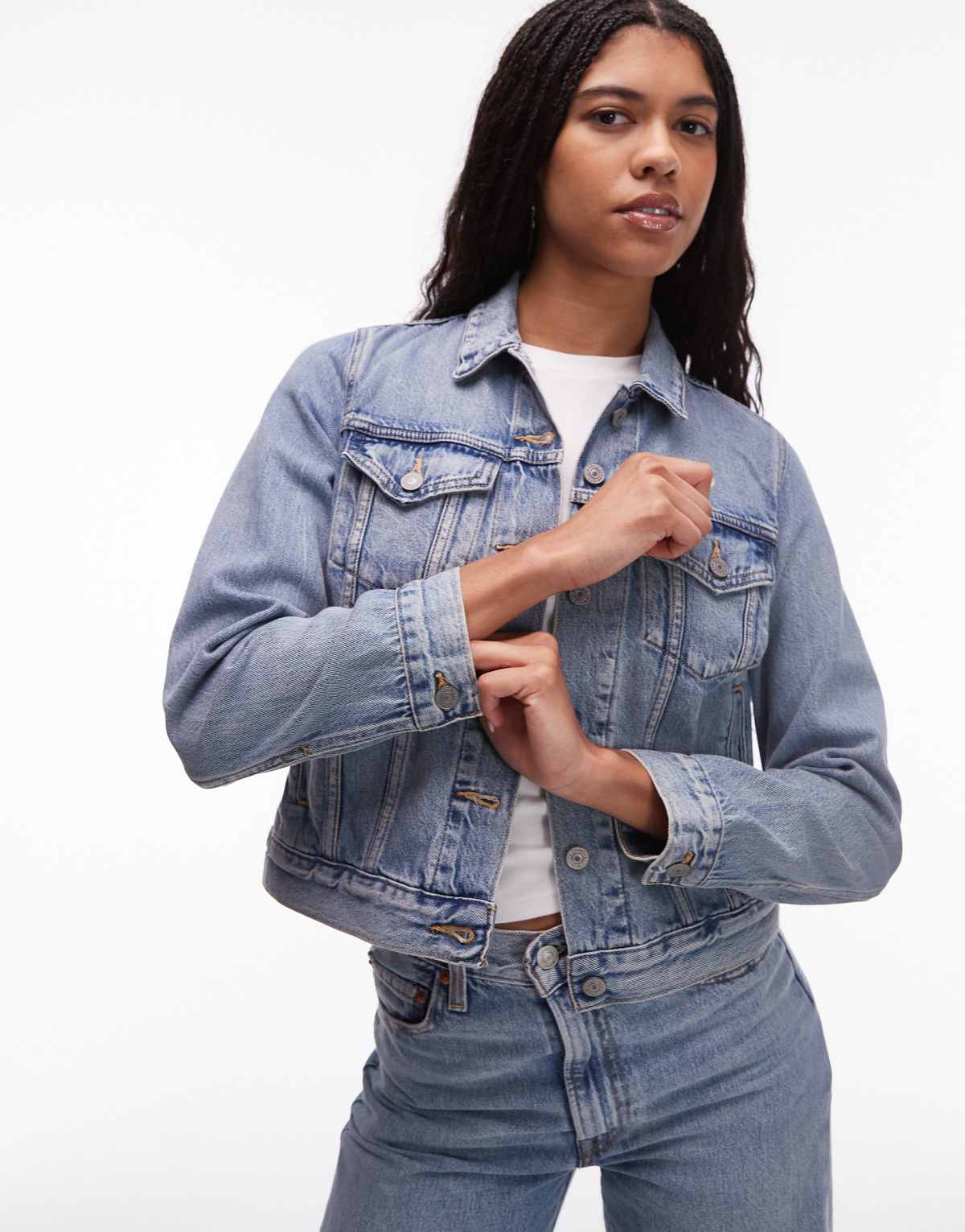 Levi's original denim trucker jacket in light wash
