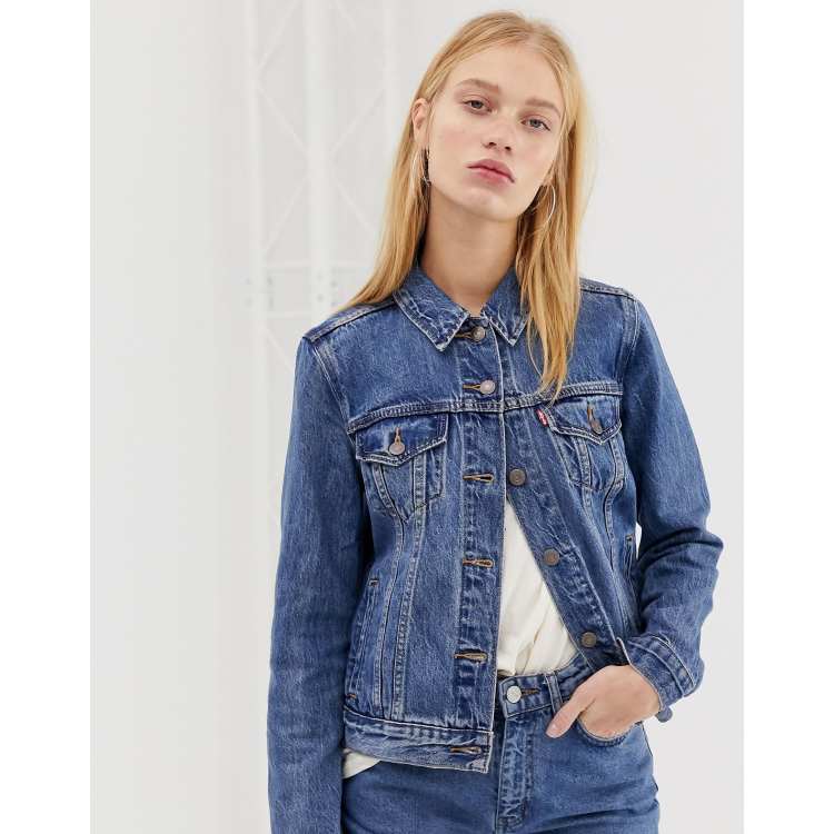 Levi s original denim trucker jacket ASOS