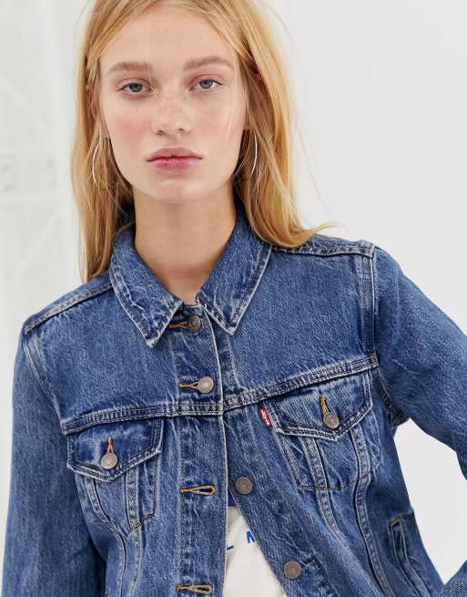 Levi s original denim trucker jacket ASOS