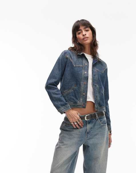 Levi's original embellished denim trucker jacket in blue - view 1