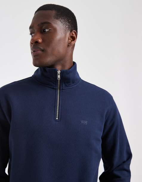 Levi's - Original - Felpa blu navy con zip corta - view 1