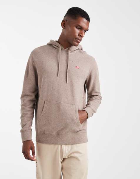 Levi's - Original - Felpa con cappuccio beige con logo batwing - view 1
