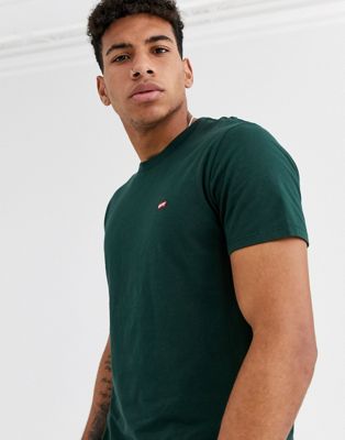 Levi's – Original – Grönmelerad t-shirt med liten fladdermuslogga