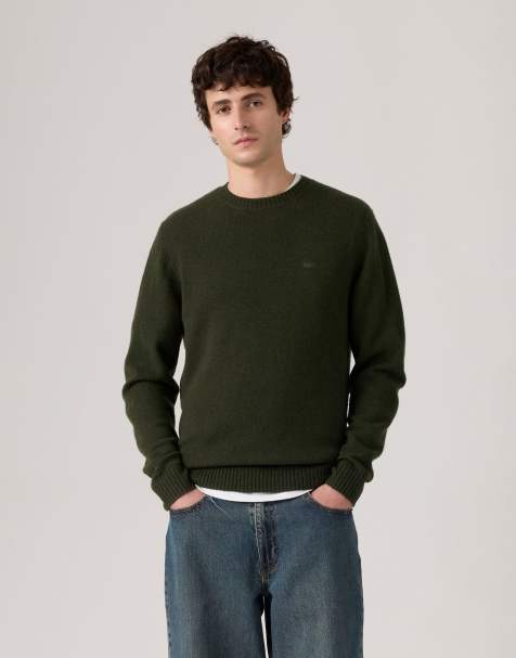 Levi's – Original Hm Dundalk – Sweatshirt in Grün mit Sprenkel-Muster - view 1