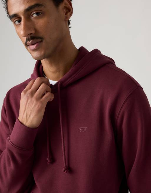 Levi's Original housemark hoodie in burgandy, 3 of 4