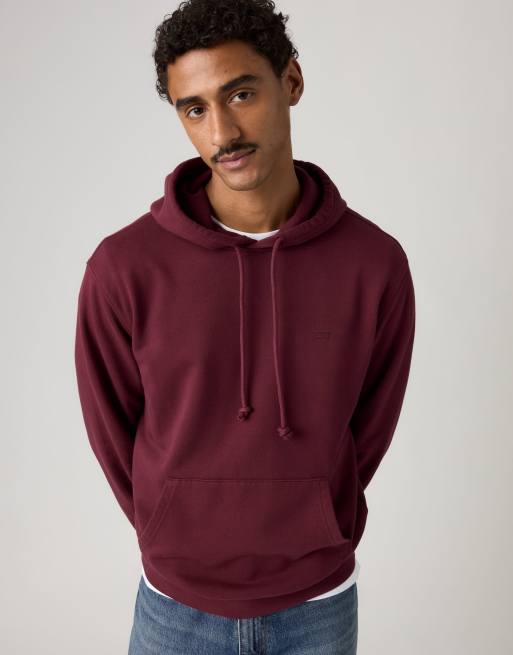 Levi's Original housemark hoodie in burgandy, 4 of 4