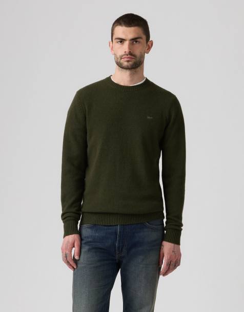 Levi's Original housemark jumper in dark green - view 1