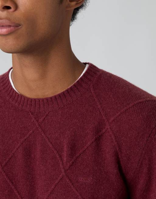 Levi's Original housemark sweater in red, 3 of 4