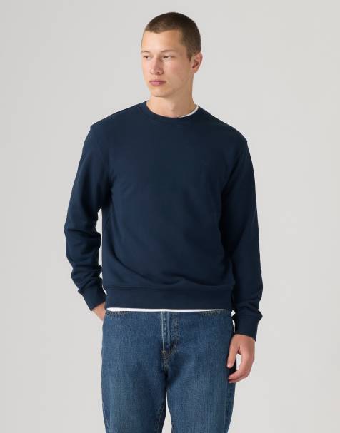 Levi's Original housemark sweatshirt met ronde hals in blauw - view 1