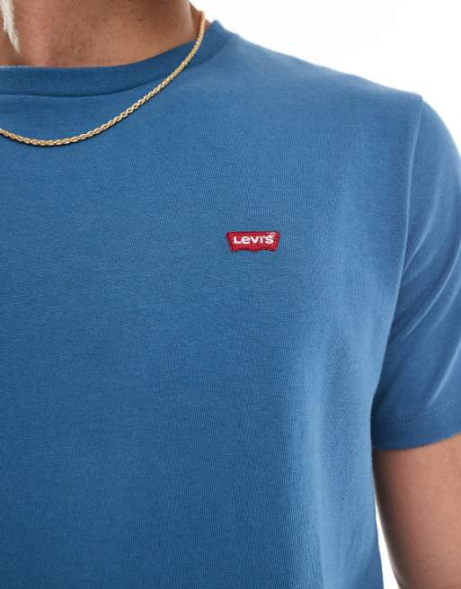 Levi's - Original - Mellemblå T-shirt med flagermuslogo, 3 af 4
