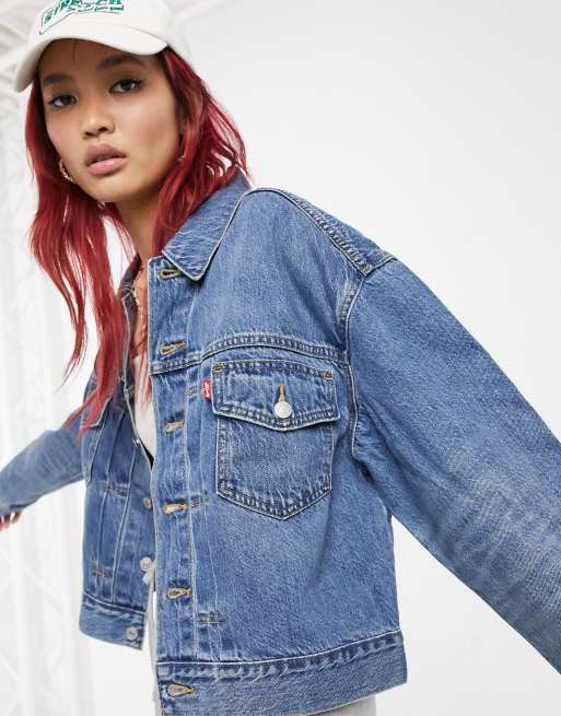 Levi oversized cheap trucker jacket