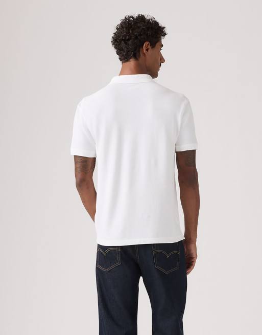 Levi's Original Polo mit Teddy-Streifen in Weiß, 2 von 4