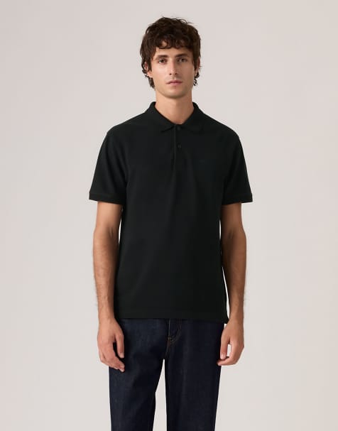 Levi's original polo teddy stripe dress in black - view 1