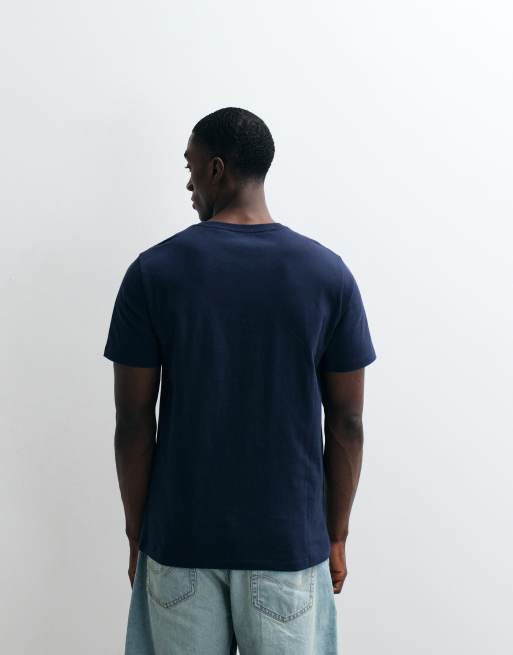 Levi's original small batwing logo t-shirt in dress blues, 4 of 5