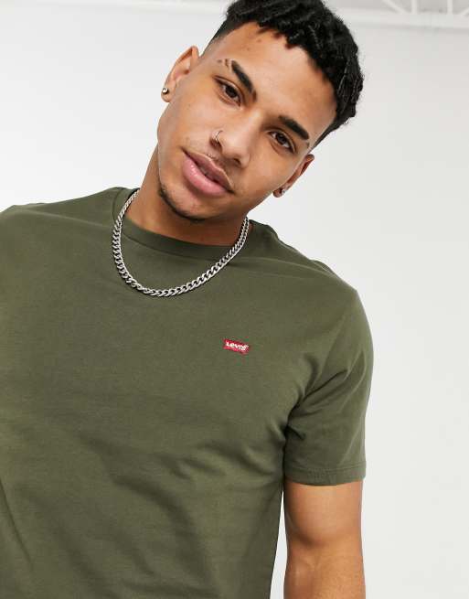 levi's olive green shirt