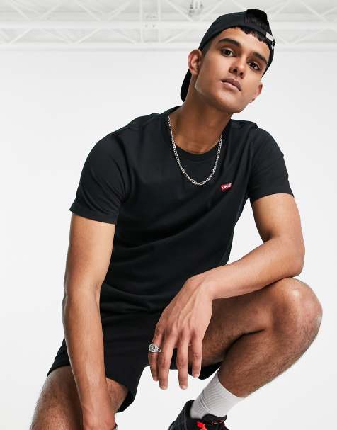 Levi's original small batwing t-shirt in mineral black - view 1