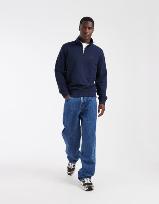 Levi's - Original - Sudadera azul marino con cremallera corta , 2 de 5