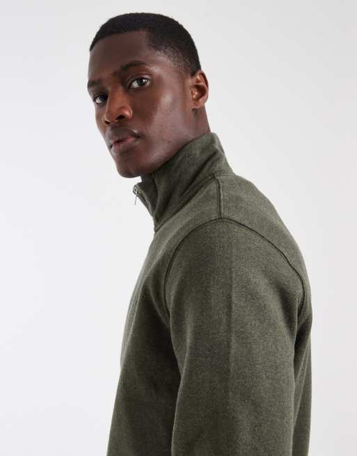 Levi's Original Sweatshirt mit 1/4-Reißverschluss in Dunkelgrün, 4 von 5